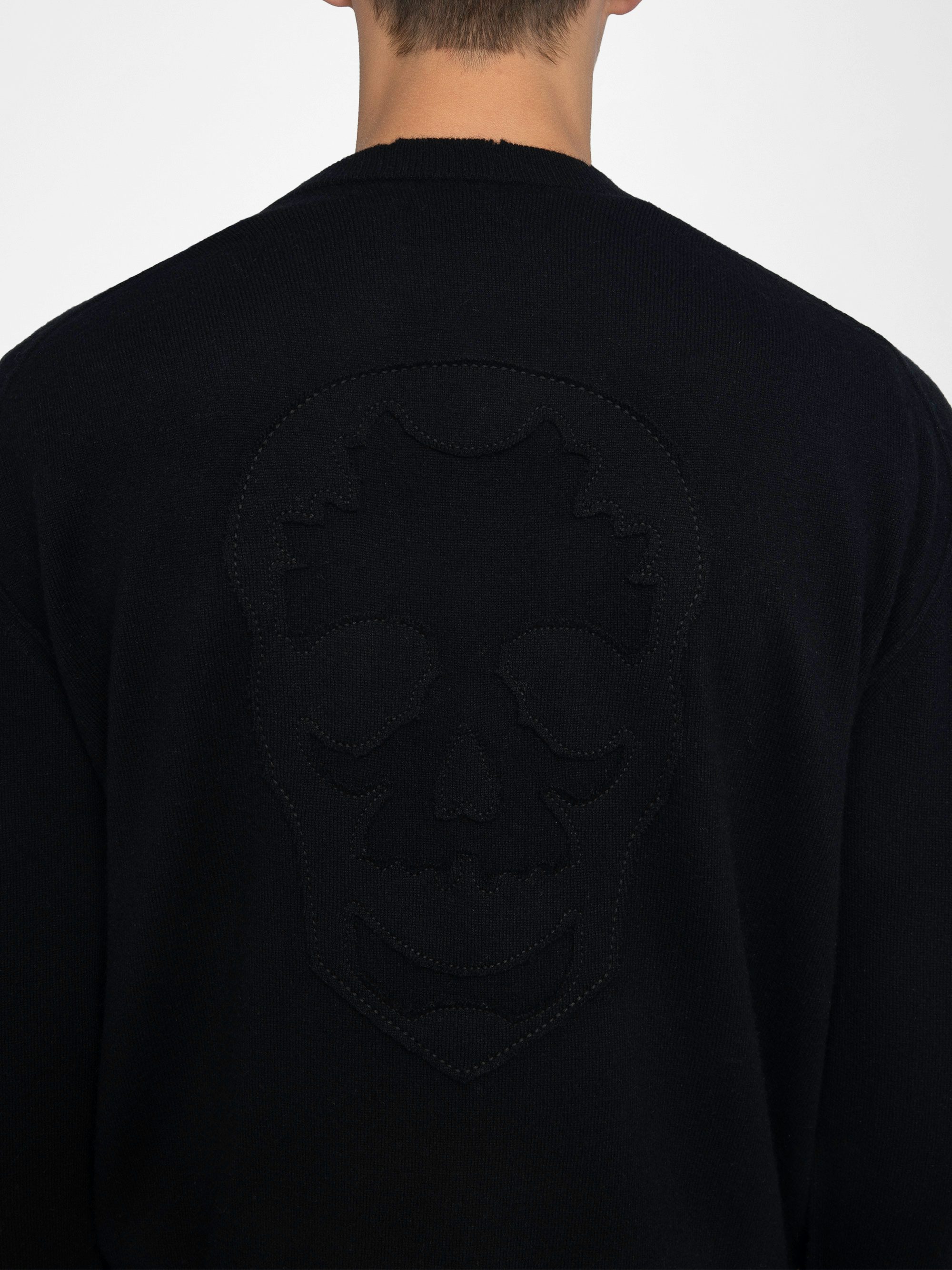 Marko Jumper - Jumper with round neck and western patch.